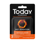 Preservativos Today Hot Sensation. x3