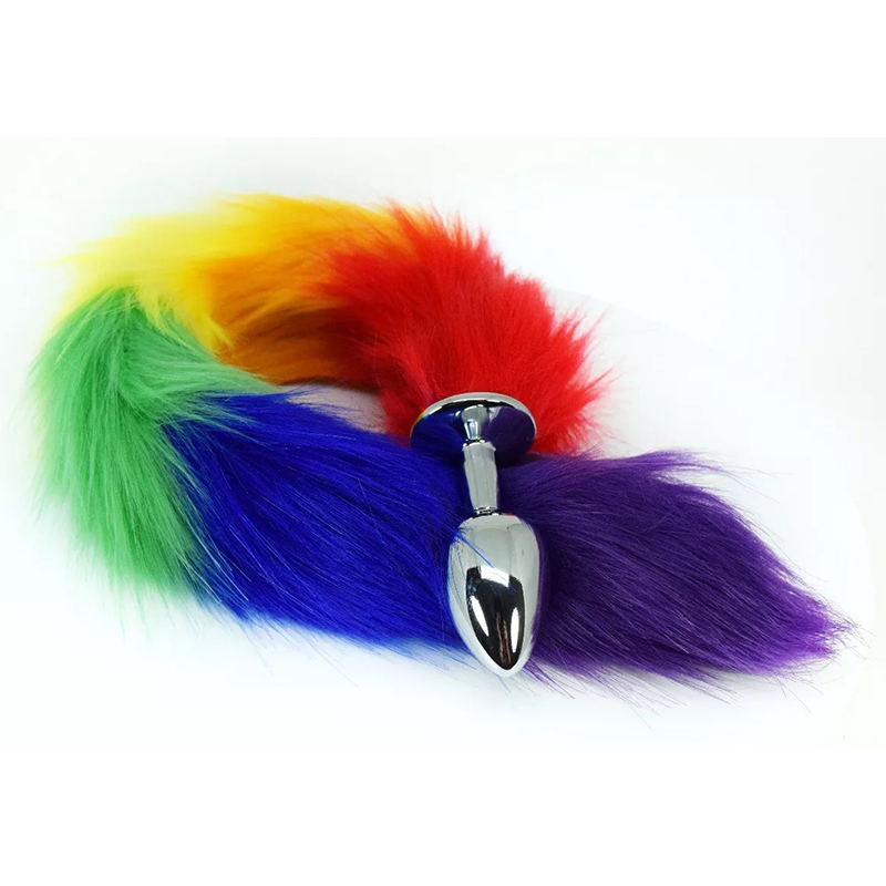 Plug Metálico Cola Arcoíris