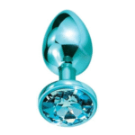 Plug Anal De Acero Con Joya Talla M