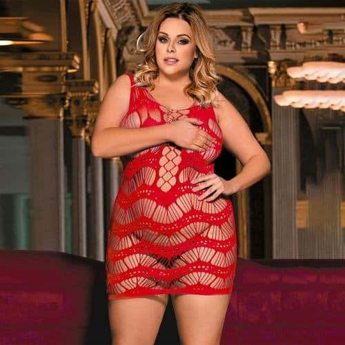 Vestido en malla Arabis Plus