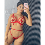 Conjunto Rojo Sexy Pezoneras TP137