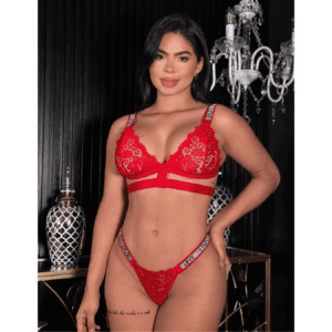 Conjunto brillo Love Rojo TP-166