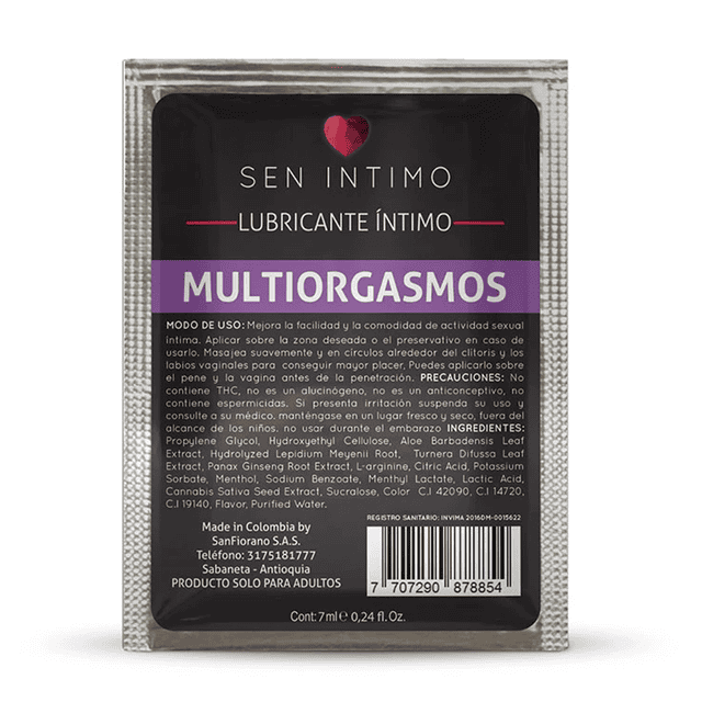 Multiorgasmo Frio Choco-Vainilla Sachet 7ml