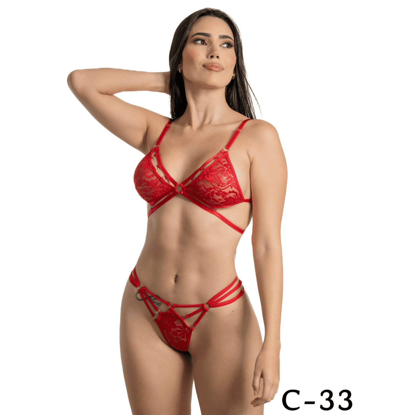 Conjunto Sexy Rojo C-33