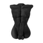 Torso Silicona Masculino Negro