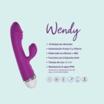 Vibrador Doble Wendy Morado