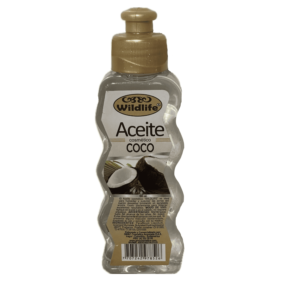 Aceite Para Masajes Wildlife Coco 100ml