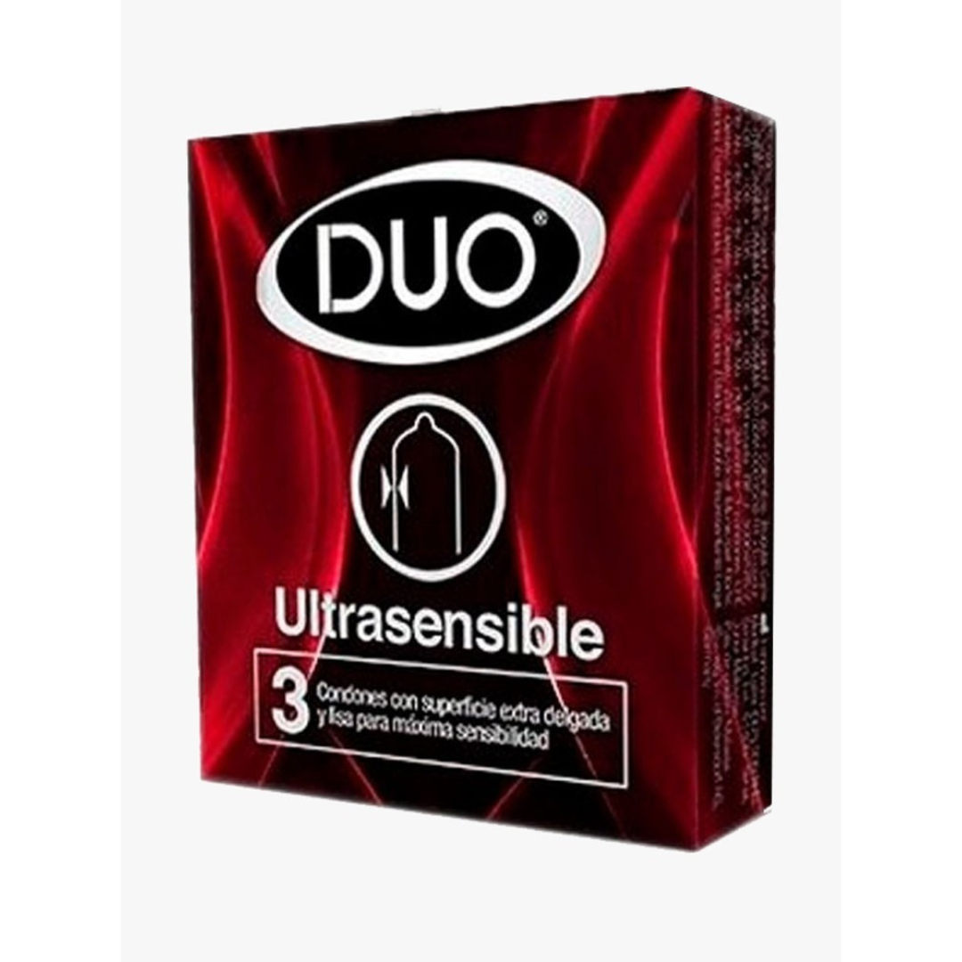 Preservativo DUO Ultrasensible X3