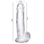 Dildo en Gel Negro 20cm