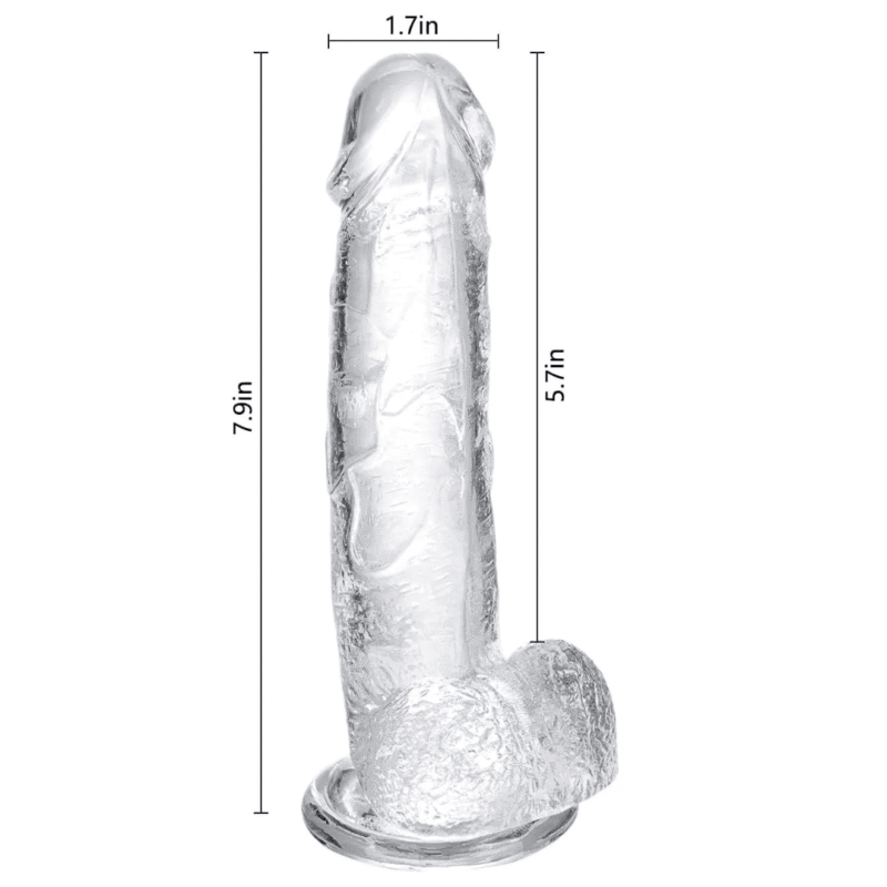 Dildo en Gel Negro 20cm
