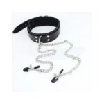 Collar Con Pezoneras Sado Negro - Imagen 3