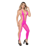 Enterizo Malla RefQH503 Rosada y Amarillo - Imagen 4