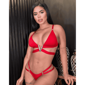 Conjunto en V Rojo FES-133