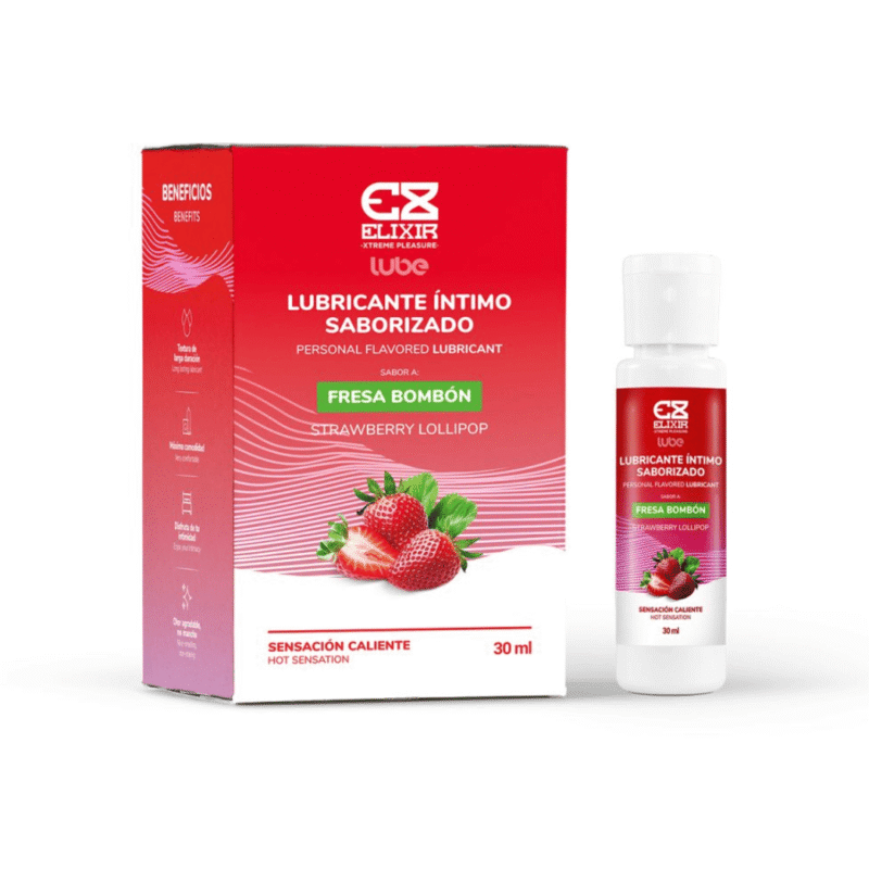 Lubricante Fresa Bombón Elixir 30 ml