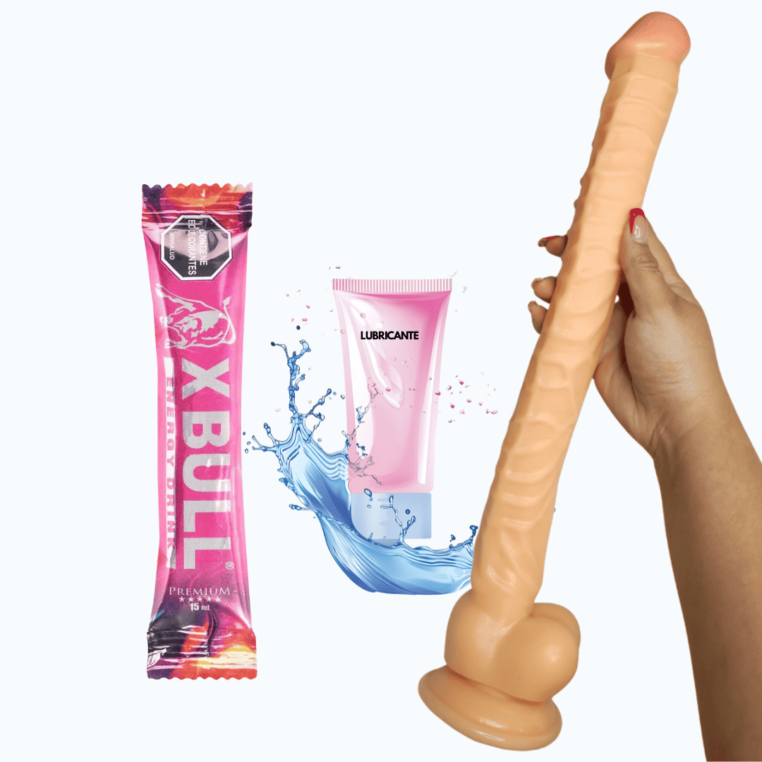 Kit Dildo Largo Piel 41cm Kit Dildo Largo Piel 41cm