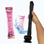 Kit Dildo Largo Negro 41cm
