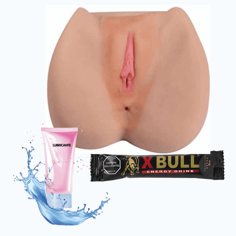 Kit Masturbador Vagina Ano en silicona