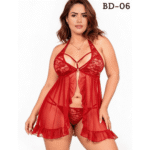 BabyDoll Sexy Curvy Rojo BD-06