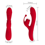 Vibrador Consolador Conejito Rosa Doble