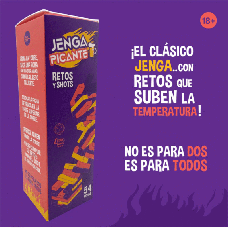 Jenga Picante- Retos y Shots