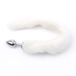 Plug Anal Colita Blanca Talla S