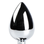 Plug Anal Colita Blanca-Gris Talla M