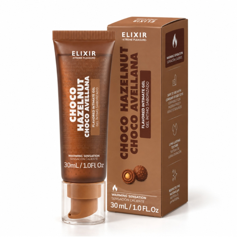 Lubricante Caliente Choco Avellana Elixir 30ml